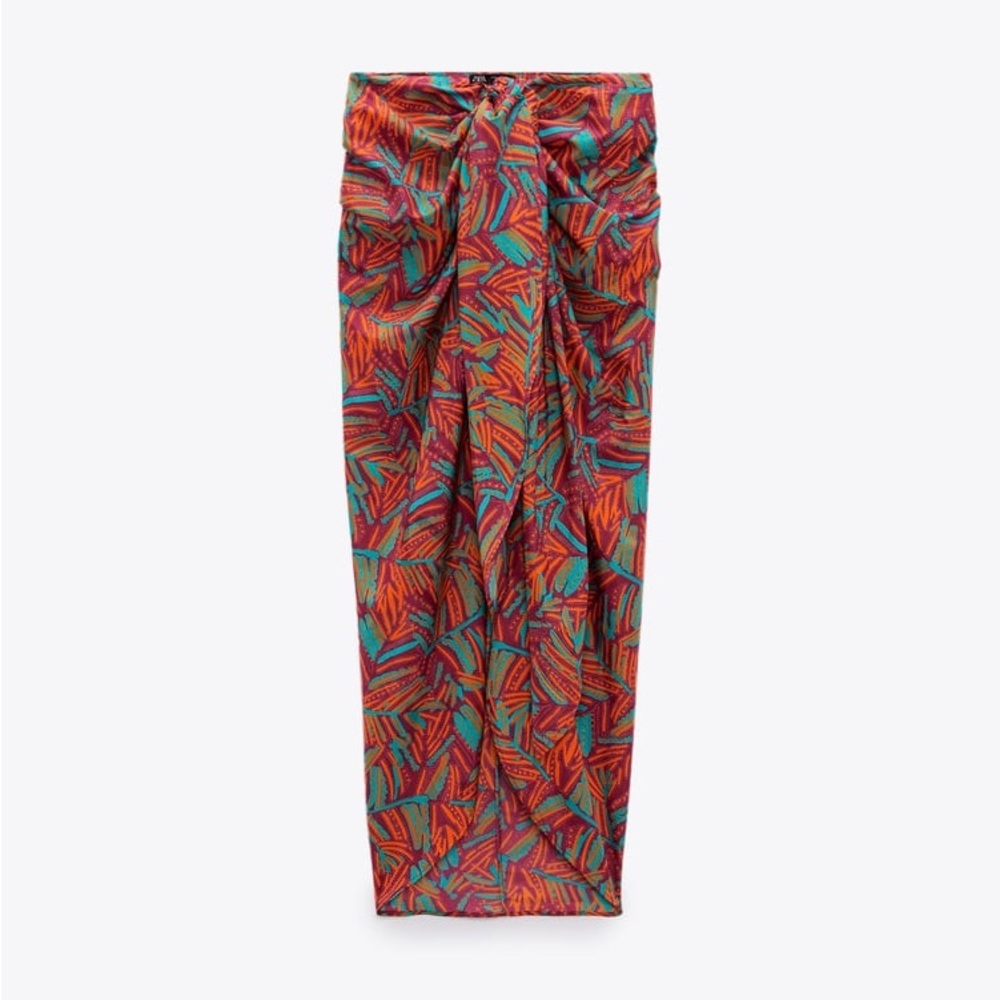 Zara Printed Sarong Skirt